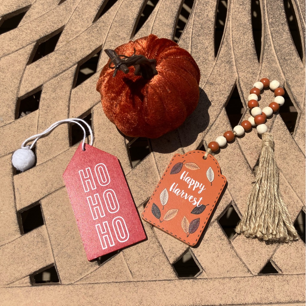Fall  3 set Orange pumpkin/ Decor